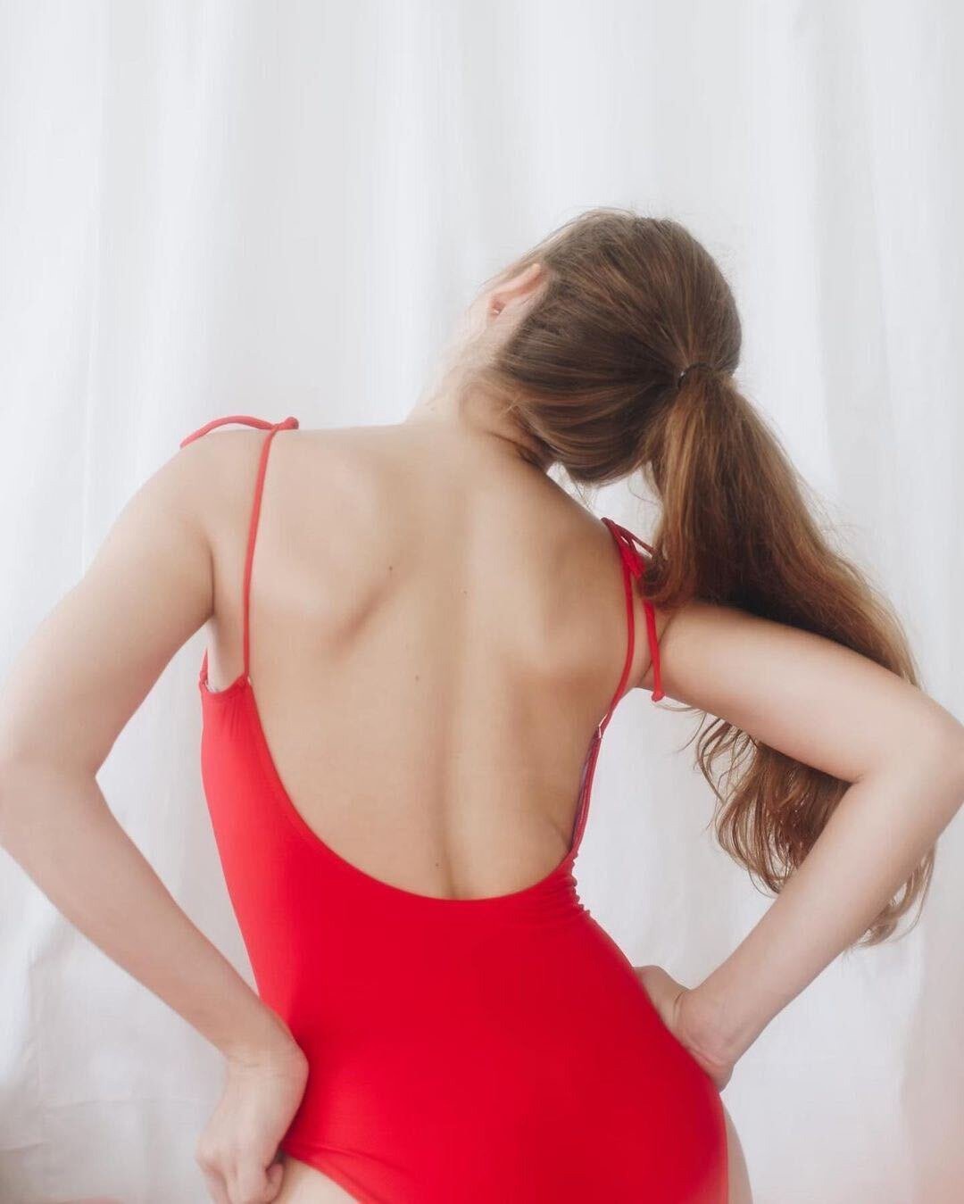 Sunblush - Signature One-Piece Swimwear (Tomato color) - 女装泳衣/比基尼 - 其他材质 红色