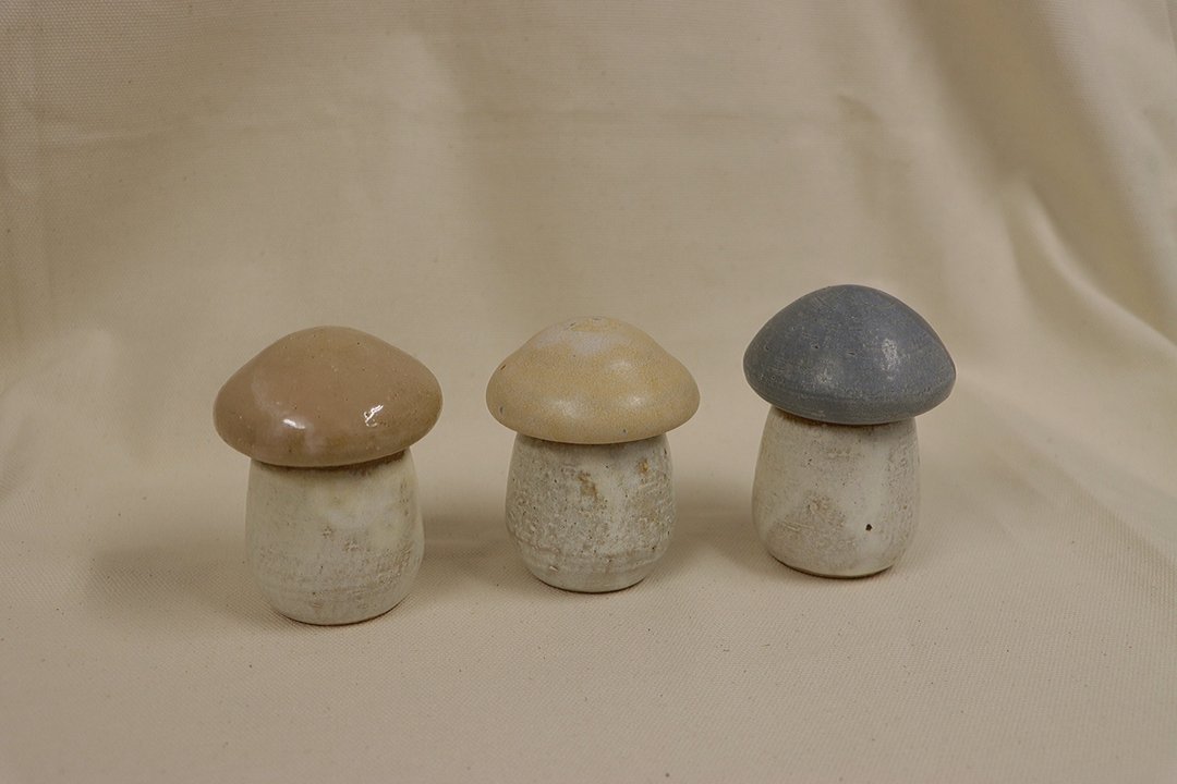 小蘑菇盖罐  圣诞礼物 - 收纳用品 - 陶 蓝色