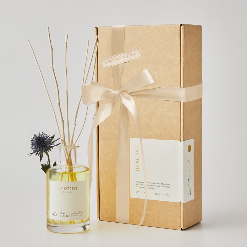 JD SCENT 空间扩香竹 2 P.M. 静谧之岛 ISLAND - 香薰/精油/线香 - 精油 卡其色