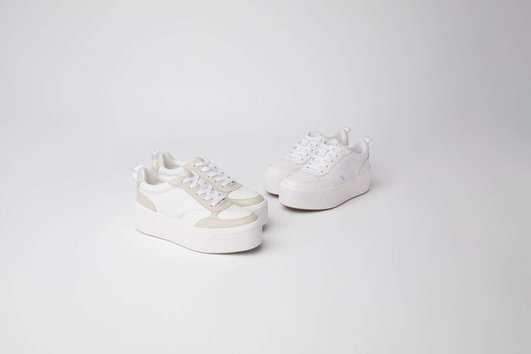 KEDS KYLER II 小心机厚底皮革小白鞋 WH68277 - 女款休闲鞋 - 真皮 