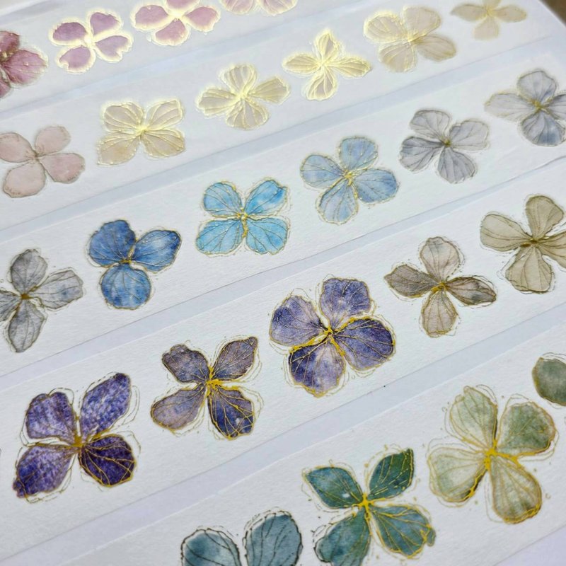 花之卷21  (日本和纸、PET共三款) - 纸胶带 - 纸 