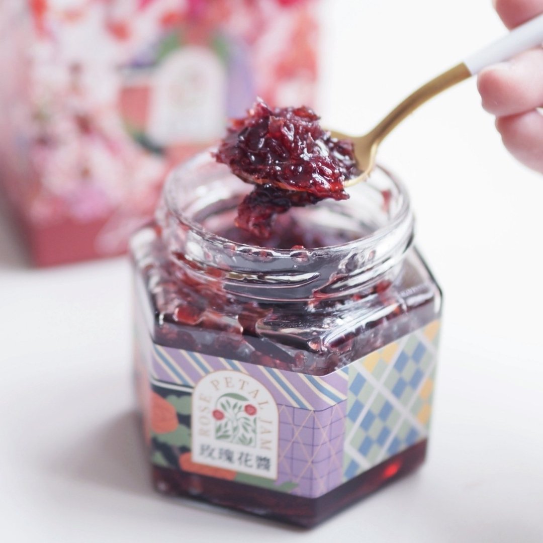 瑰秘食光台湾玫瑰花瓣酱/玫瑰花酿X小罐 - 果酱/抹酱 - 新鲜食材 紫色