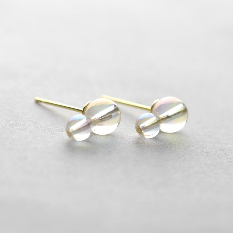 泡泡糖, 锁骨链, 水晶, 不锈钢, 生日礼物, 日本制 - 耳环/耳夹 - 水晶 透明