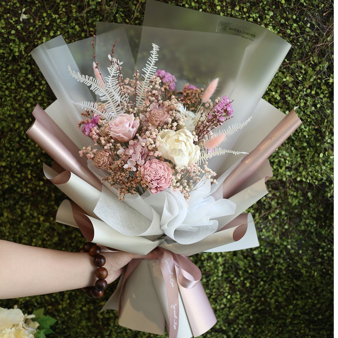 璎珞庄园*G44*送礼花束/永生花.干燥花/献花/情人节花束/教师花束 - 干燥花/捧花 - 植物．花 