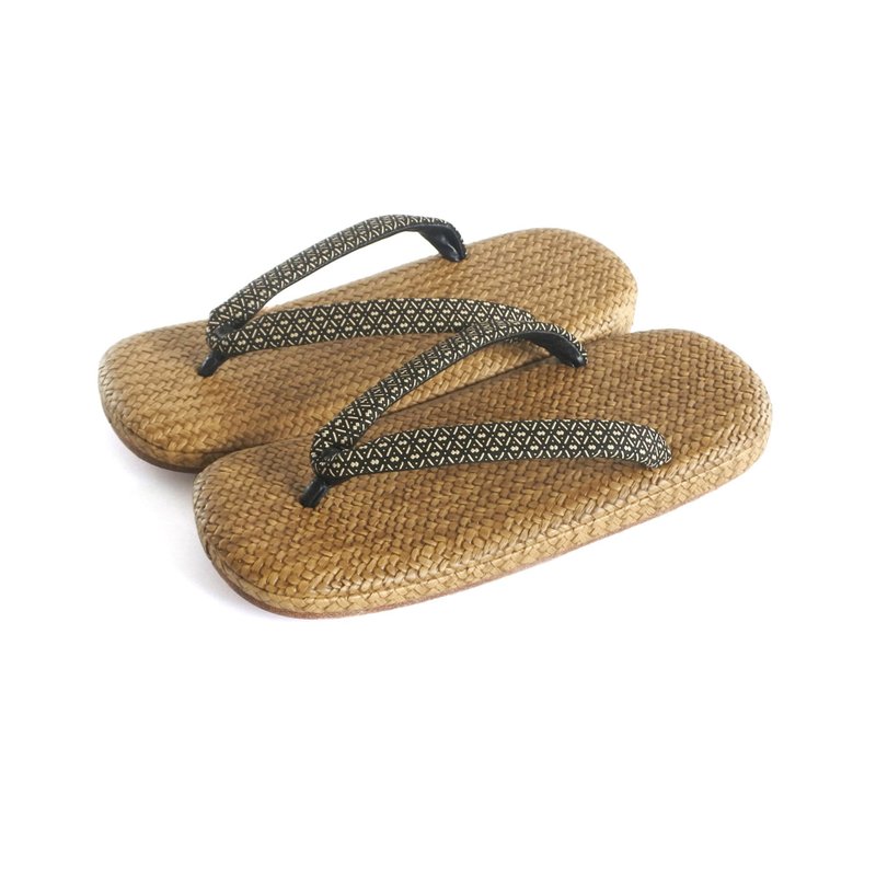 Zori sandals made by the representative of the net Inden thong - 其他 - 真皮 卡其色