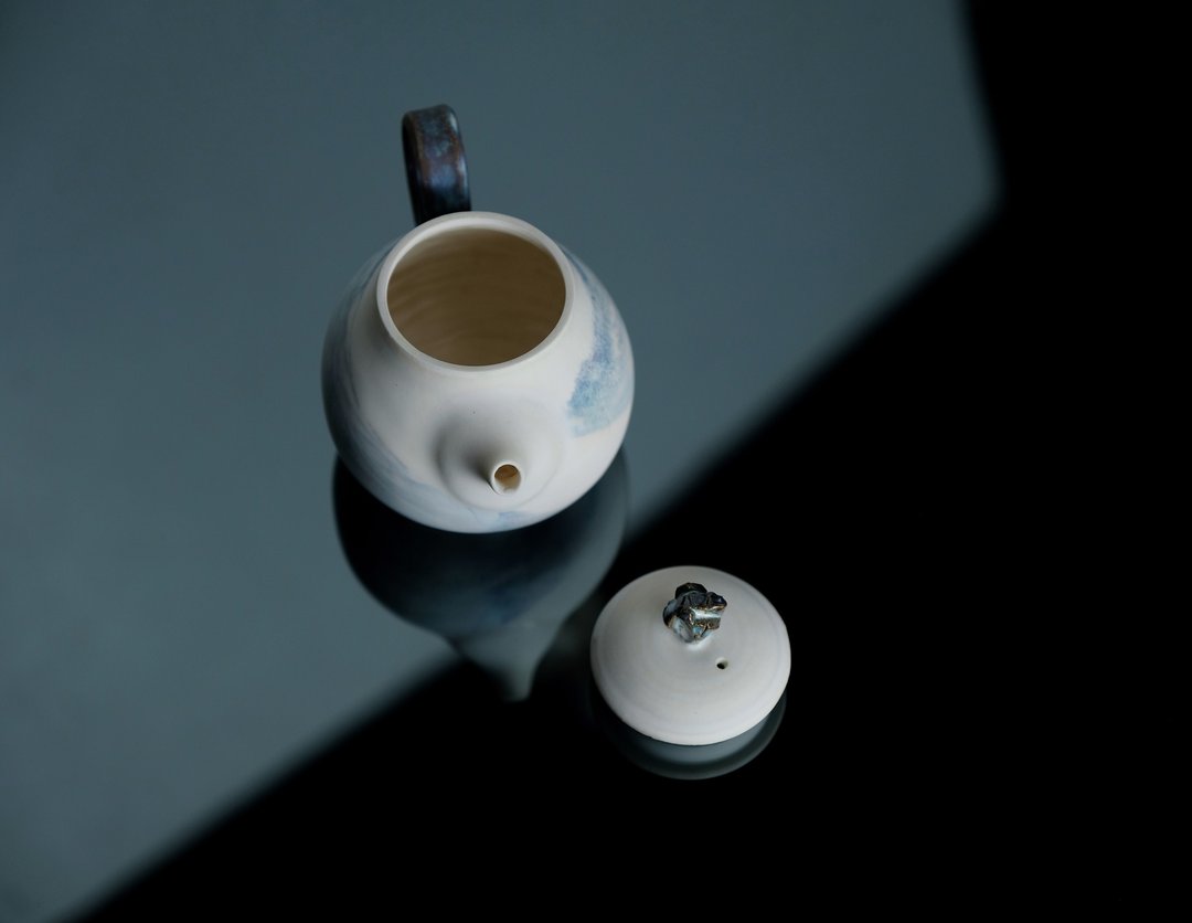 青庭_茶壶+2杯组+送礼包装提袋 - 茶具/茶杯 - 瓷 白色