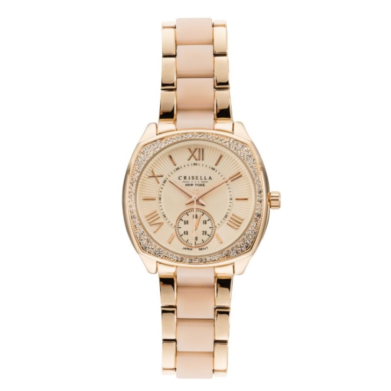 时尚闪烁锆石仿陶瓷石英手表 - 女表 - 其他金属 多色