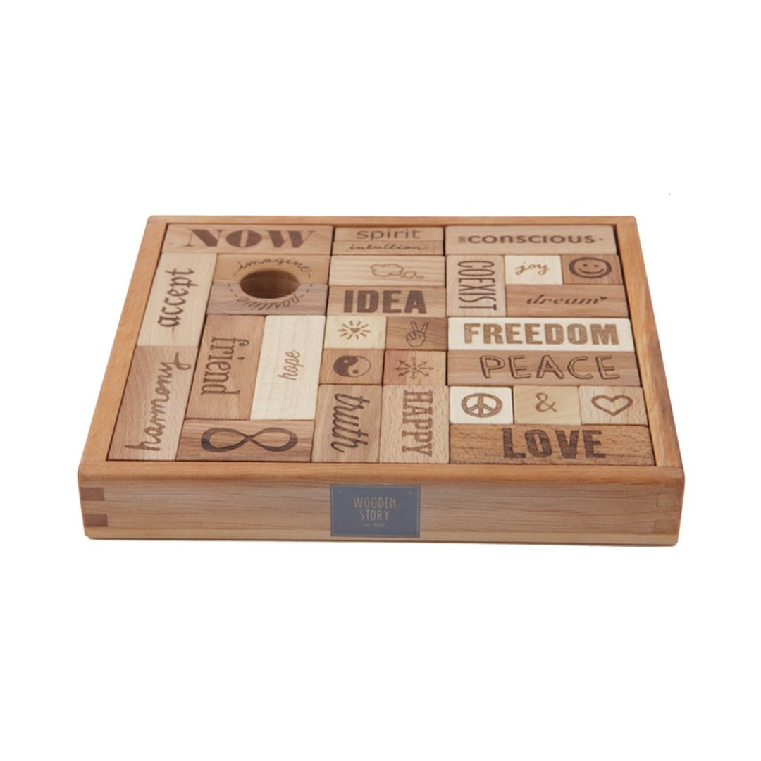 Wooden Story - 原木积木组 - 29pcs - 玩具/玩偶 - 木头 