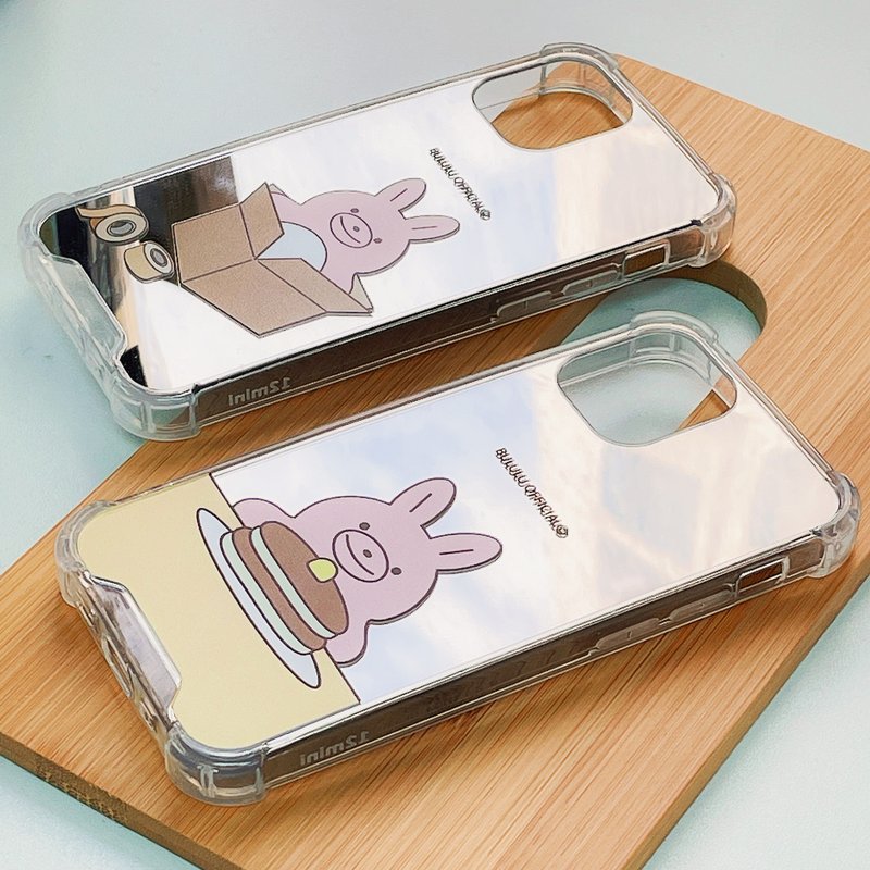 镜面手机殻 尴尬兔 原创角色 - 手机壳/手机套 - 塑料 银色