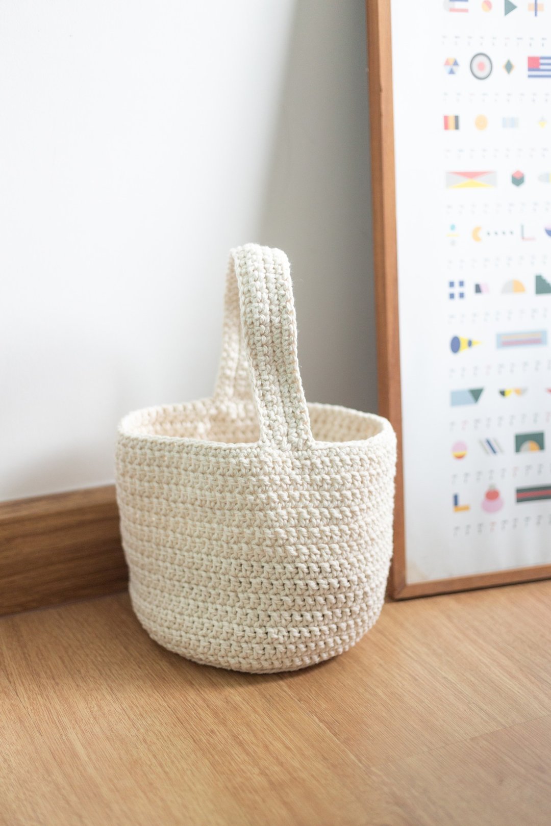 Grayareamade crochet bucket bag - 手提包/手提袋 - 棉．麻 