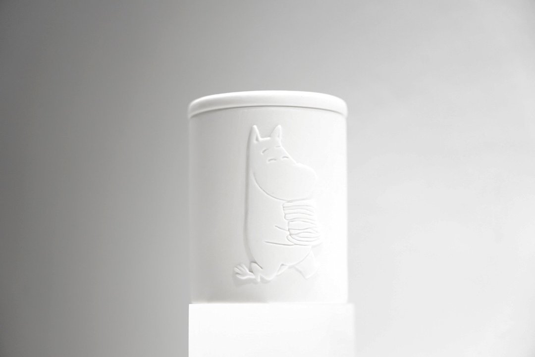 姆明森林素烧陶瓷香薰蜡烛200g  — 芬兰Moomin授权 - 蜡烛/烛台 - 瓷 白色