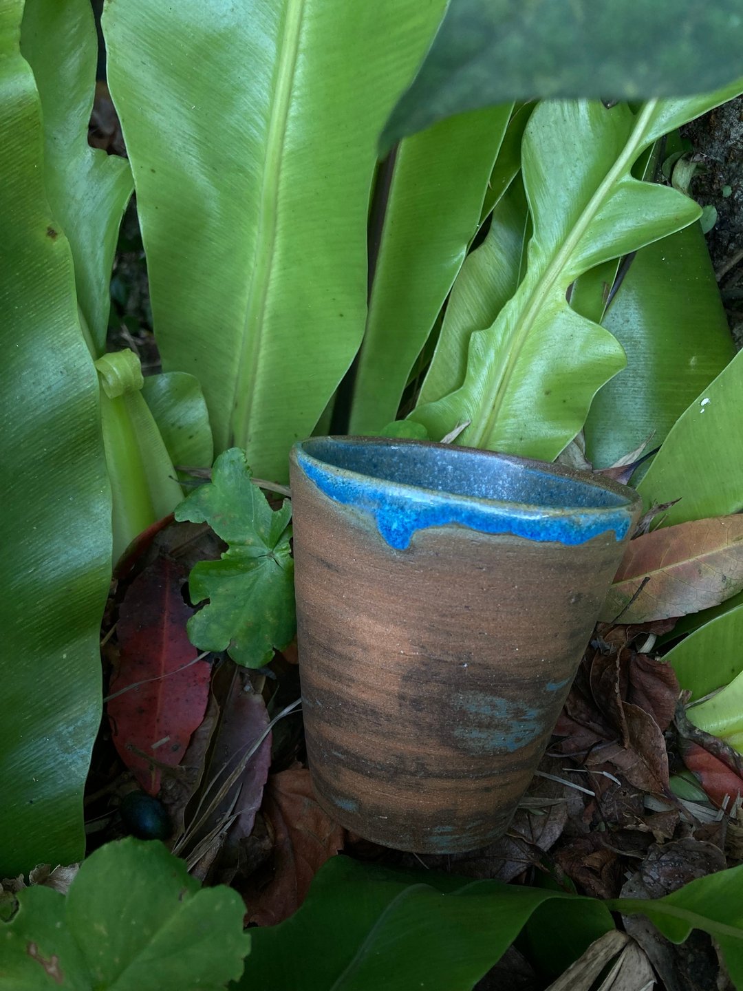 雾面结晶蓝釉茶杯 07 - 茶具/茶杯 - 陶 