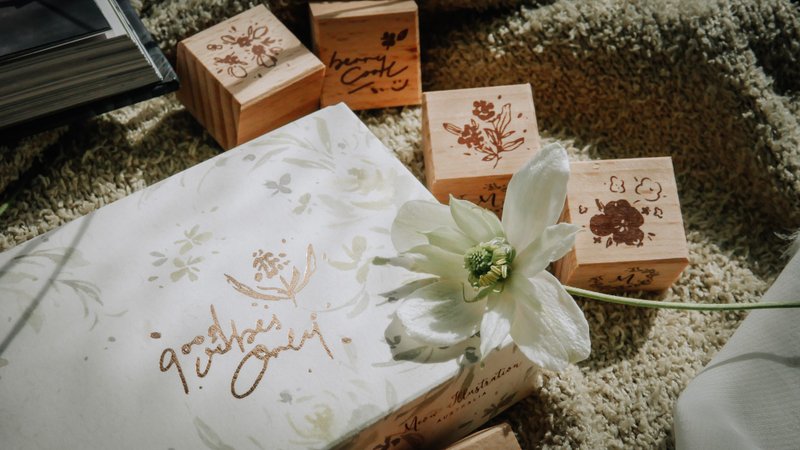 花草印章套组-Good Vibes Only(8入组) - 印章/印台 - 木头 