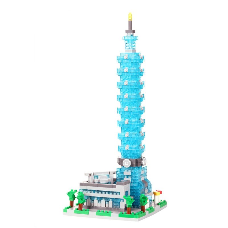 Taipei101台北101授权-YouRblock微型积木-DIY台湾摩天大楼 - 玩偶/公仔 - 塑料 