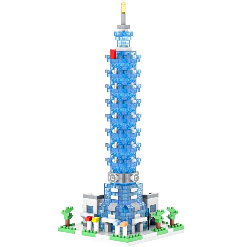 Taipei101台北101授权-YouRblock微型积木-DIY台湾摩天大楼 - 玩偶/公仔 - 塑料 