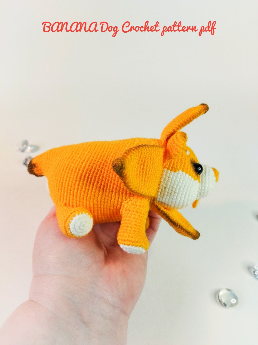 Amigurumi香蕉狗图案pdf。 钩针图案pdf香蕉狗的英文。 - 手工艺教程/工具书 - 其他材质 