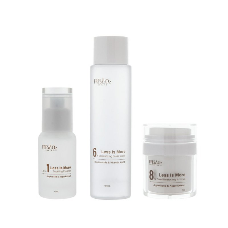 【周年庆组】FreshO2 换季保养 极简保养组 168保养三件组 - 乳液 - 其他材质 白色