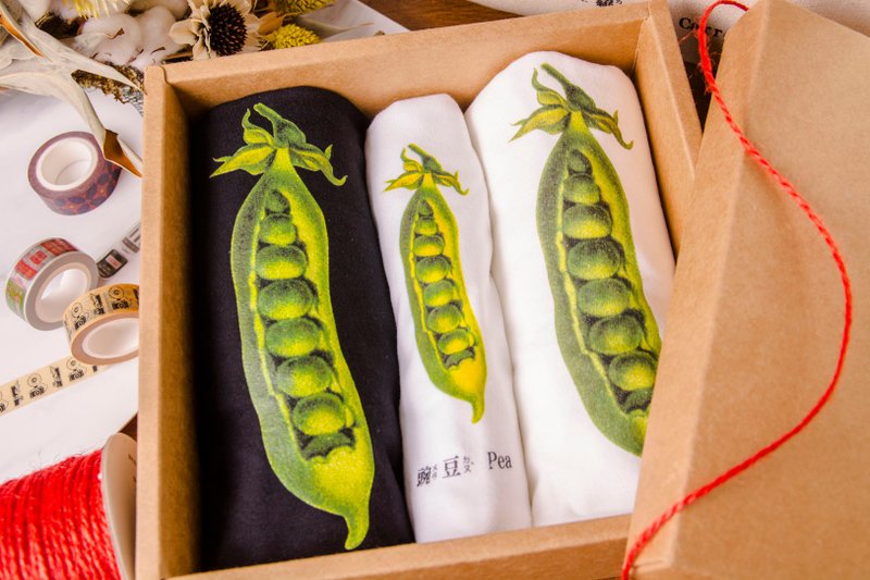 满月礼 弥月礼 - 豌豆 Pea - 满月礼盒 - 棉．麻 绿色