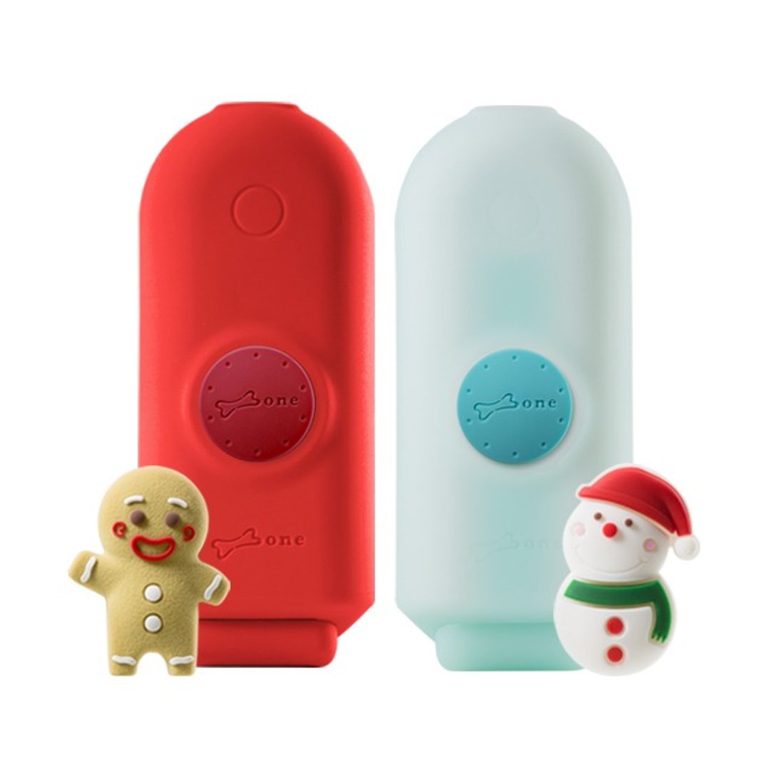 Bone / 聪明立架逗扣行动电源 6700mAh - 姜饼人 / 雪人 - 充电宝/传输线 - 硅胶 多色