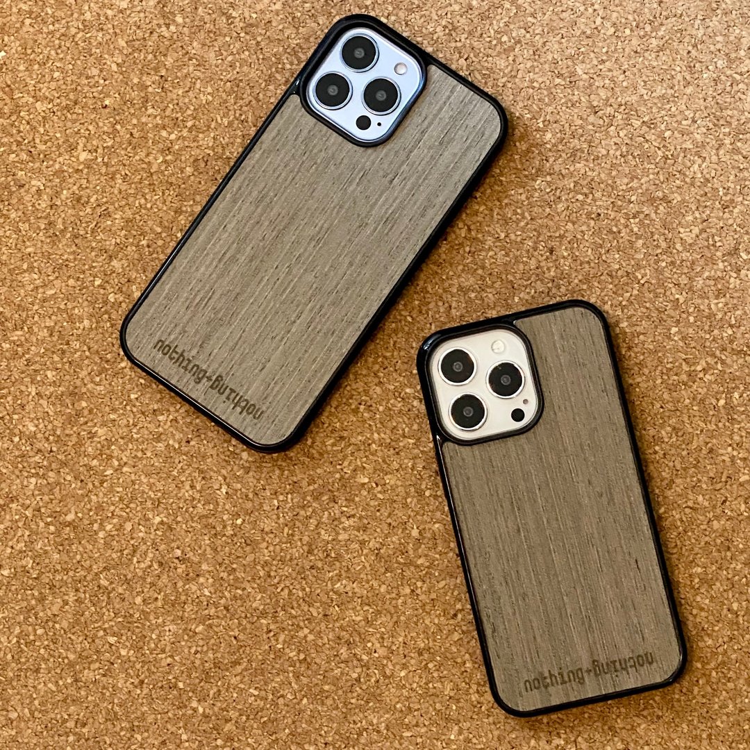 iPhone 13 min/ iPhone 13 / iPhone 13 Por / iPhone Por Max - 手机壳/手机套 - 木头 灰色