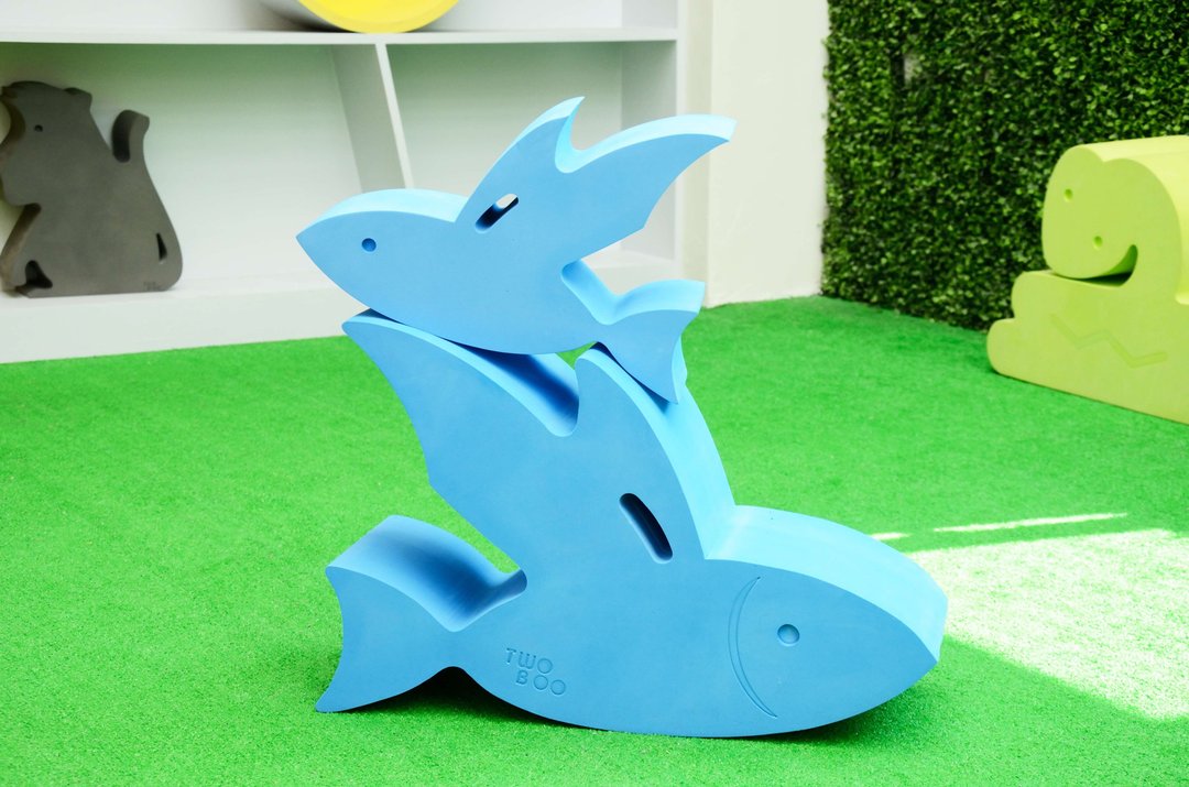 立体动物家具 - 飞鱼(耐重100KG) - 儿童家具 - 其他材质 蓝色