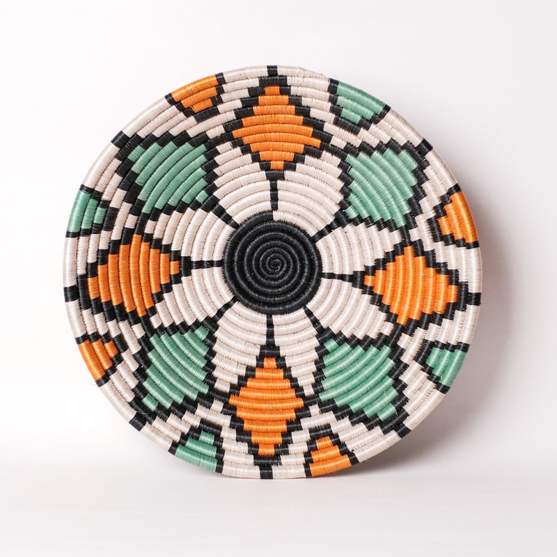 香草编织盘 - A20 - 30cm - 卢旺达 - 置物架/篮子 - 环保材料 多色