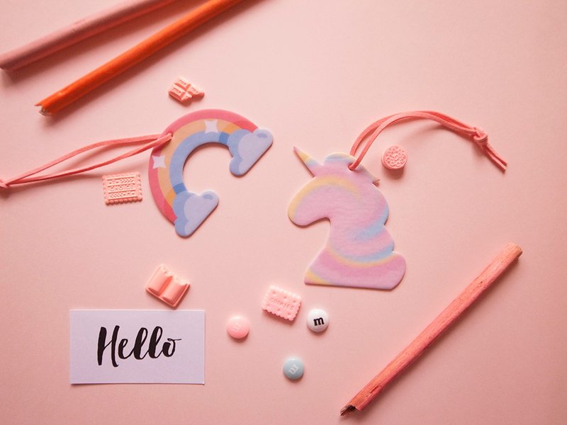 彩虹香氛吊饰 (鼠尾草) - 吊饰 - 纸 多色