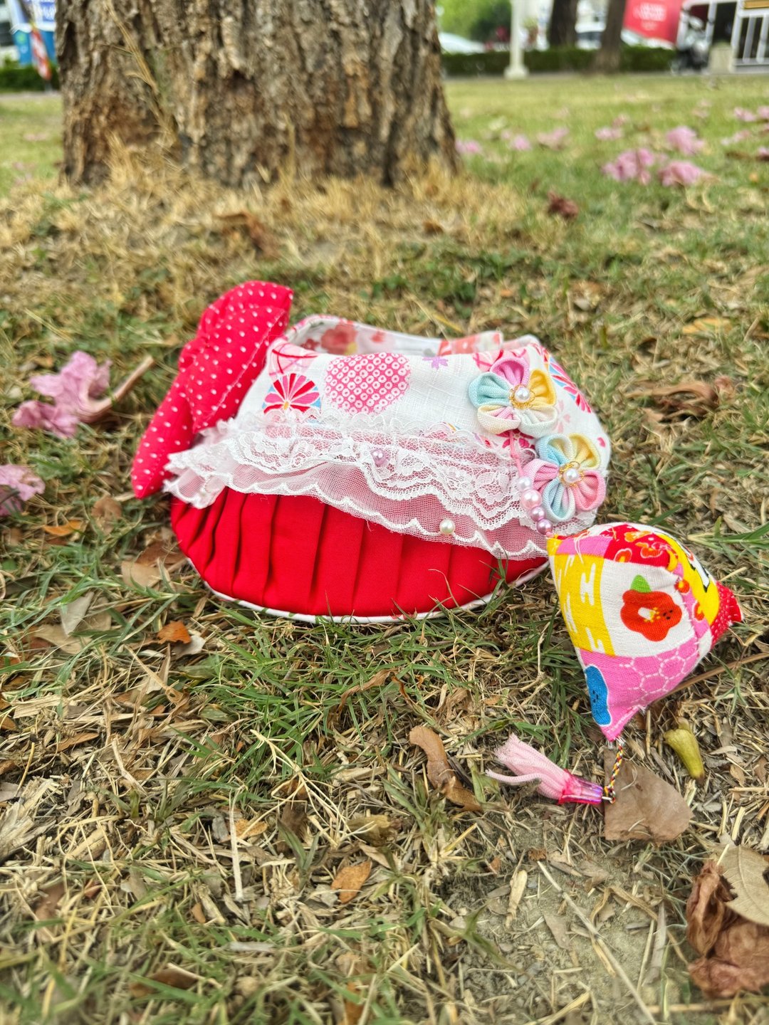 UMI Clothes 端午限定手工领巾 粽粽我最萌 - 衣/帽 - 棉 红色
