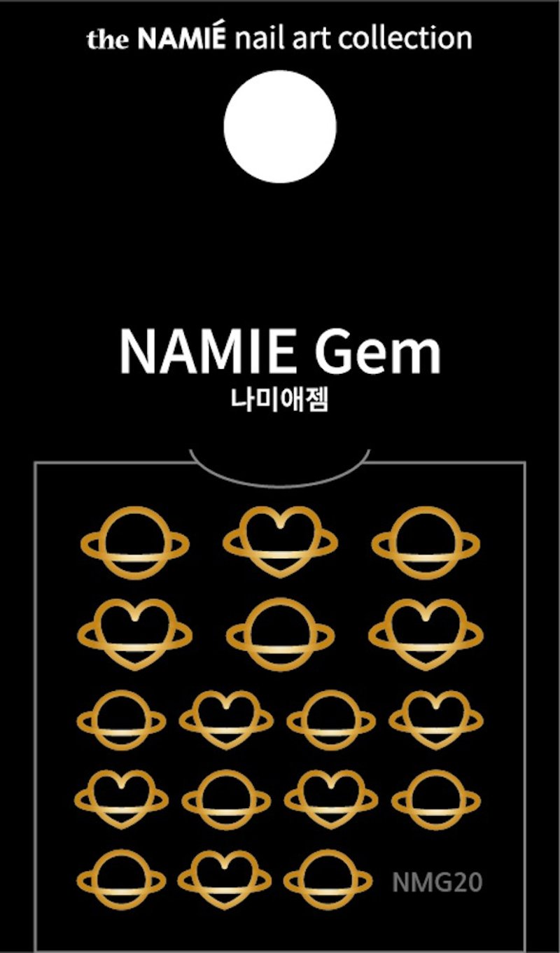 【专业用】NAMIE Gem 美甲装饰艺术贴纸 Normal Metallic 20 - 指甲油/指甲贴 - 纸 金色
