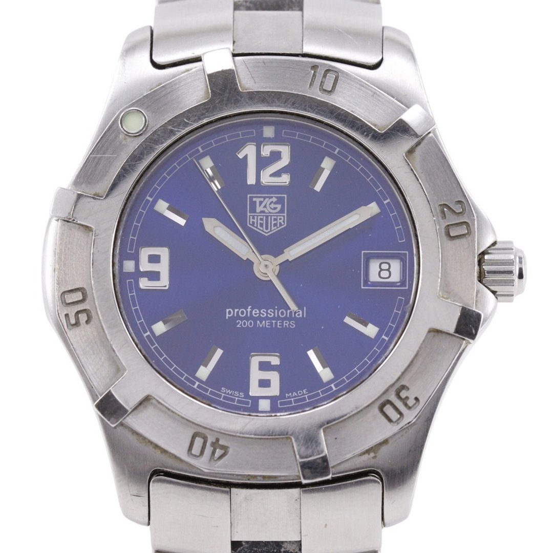 【日本直送】TAG HEUER 豪雅 2000 Exclusive 腕表 WN1112 不锈钢 石英 指针式显示 蓝色表盘 男士【二手】 - 女表 - 不锈钢 蓝色