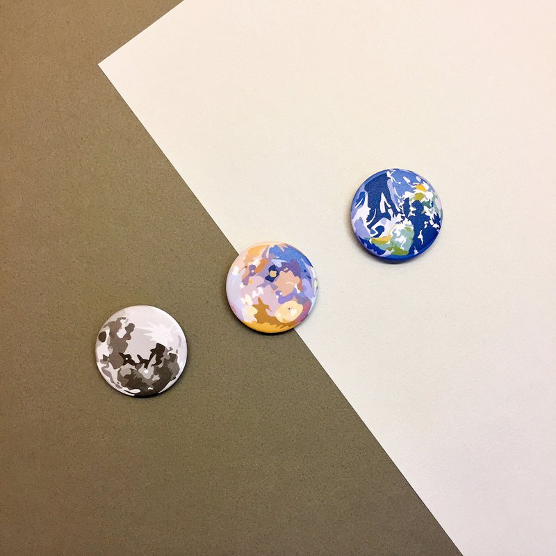 星球-徽章 - 徽章/别针 - 塑料 多色