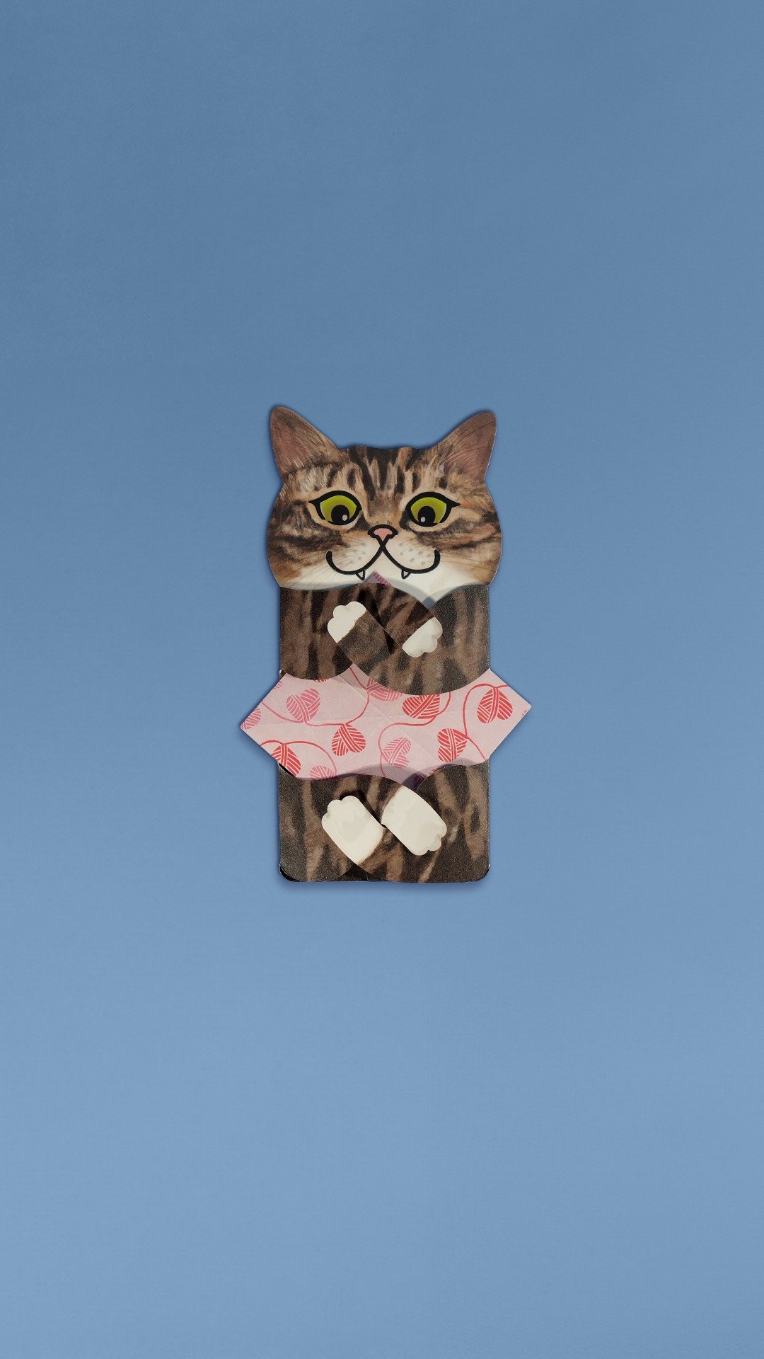 Meowmentos PawMark 心意咭 - Mackerel Tabby Cat (粉红色) #4 - 卡片/明信片 - 纸 