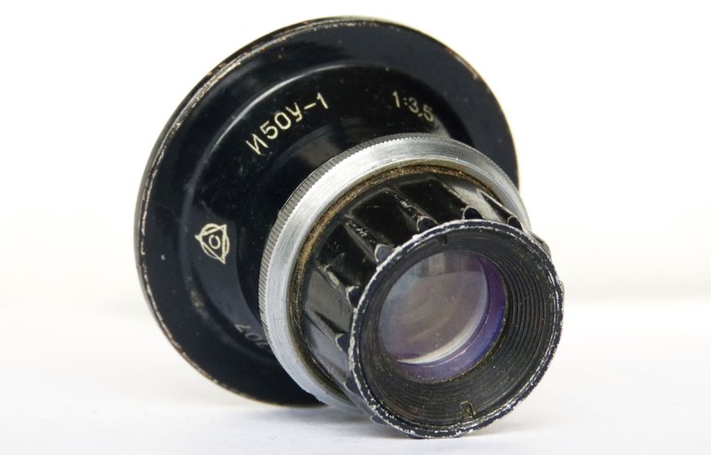 Industar 50U-1 50Y-1红色P苏联放大镜3.5/50 LZOS M39卡口 - 相机 - 其他材质 黑色