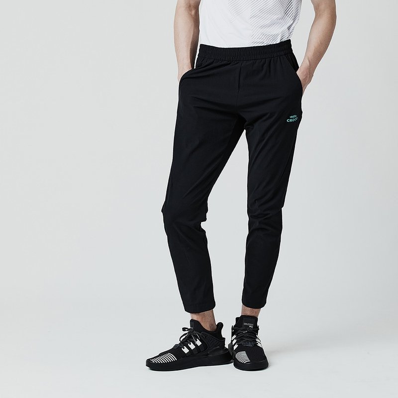 运动长裤 - 男装运动裤 - 尼龙 黑色