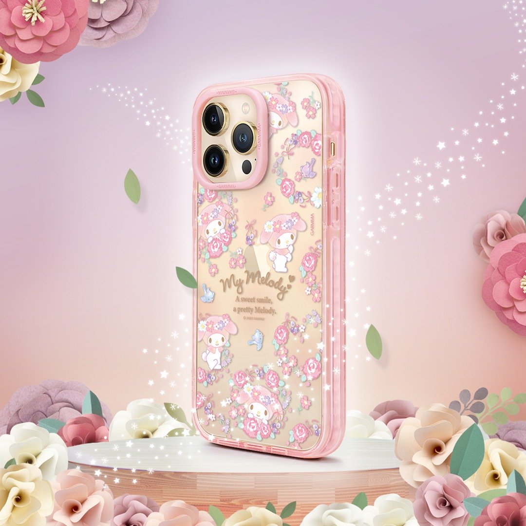 GARMMA My Melody iPhone 14系列 经典款保护壳 花丛探险 - 手机壳/手机套 - 塑料 粉红色