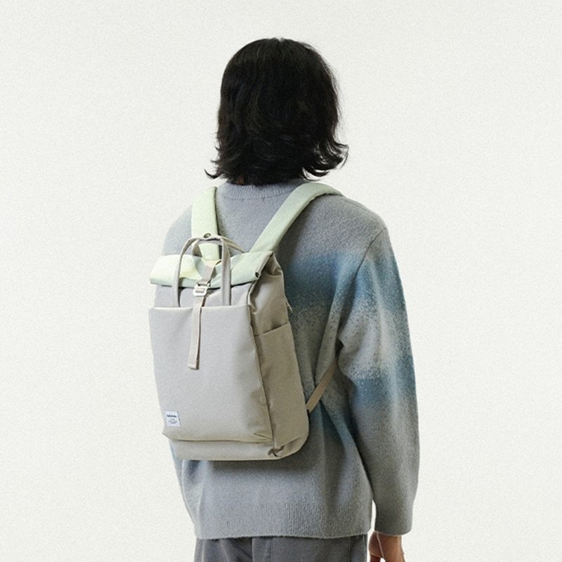 【新色】大容量卷顶书包 KACY 日常随身背包 (薄荷绿/柔灰色) - 后背包/双肩包 - 环保材料 多色