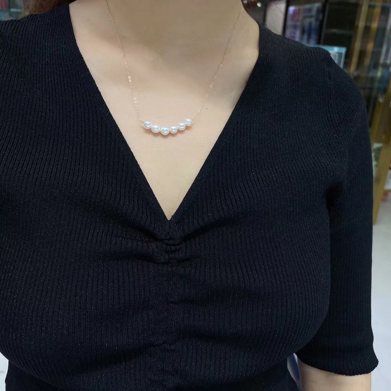 ENDRO ACC 心连心珍珠项链 - 项链 - 珍珠 白色