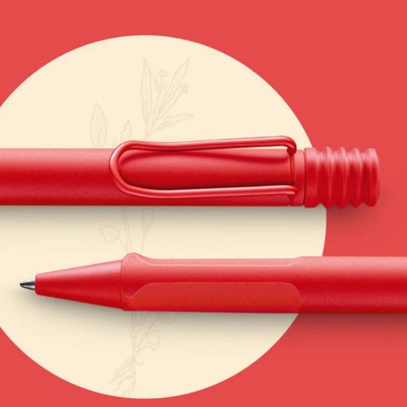 LAMY 原子笔 / SAFARI 狩猎者系列 - strawberry 草莓恋人 - 圆珠笔/中性笔 - 塑料 红色