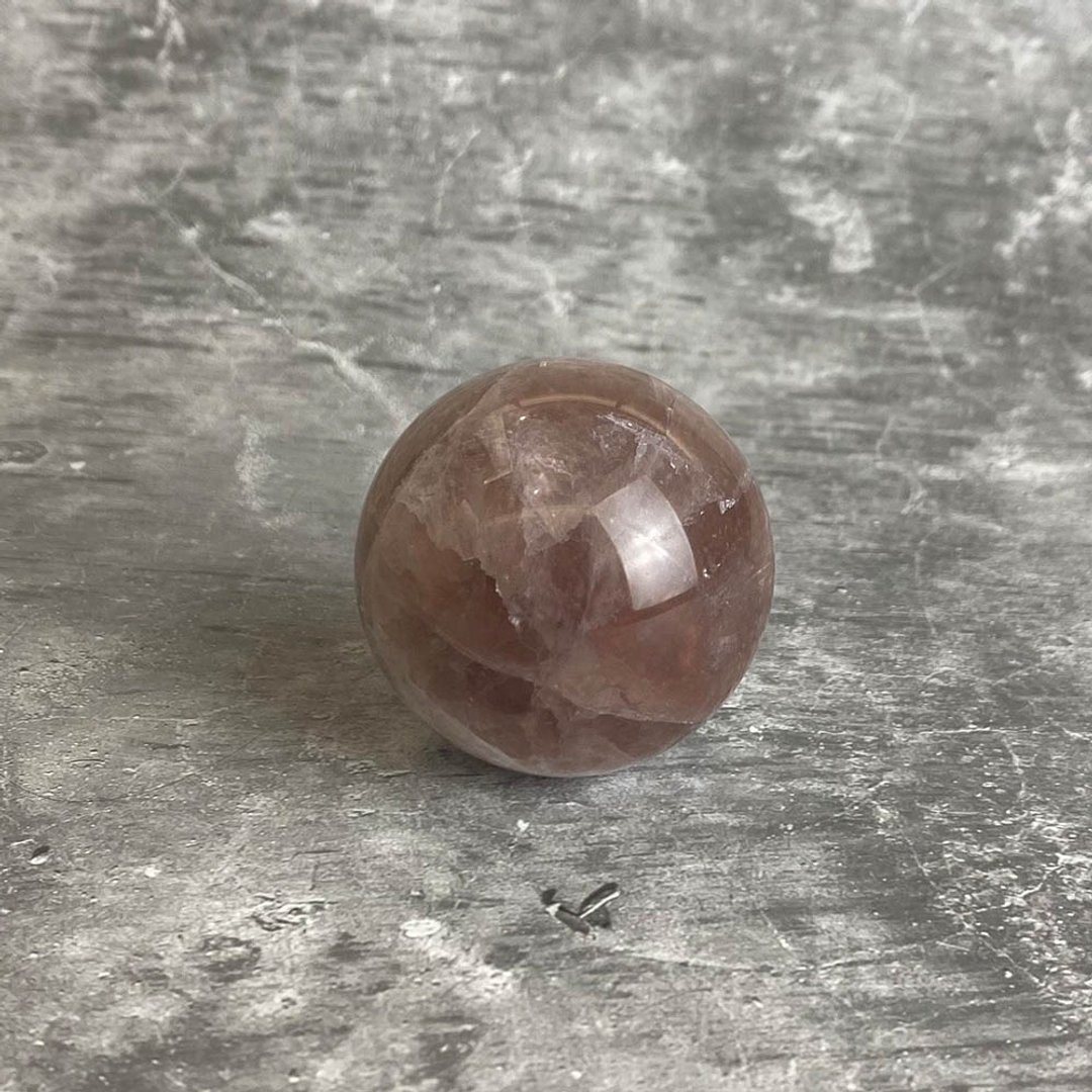 水晶球- 紫萤石 办公室疗愈微景观 设备摆饰 一物一图 - 摆饰 - 宝石 紫色