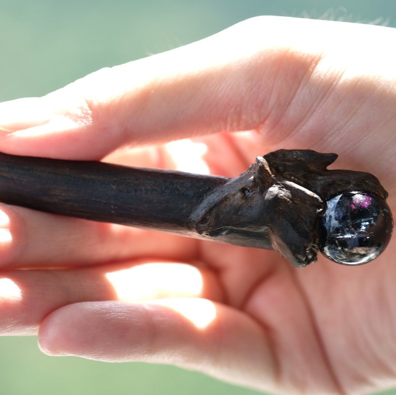 York定制的黑马魔杖【Black Stallion Wand】sculpted by ETplant - 摆饰 - 粘土 黑色