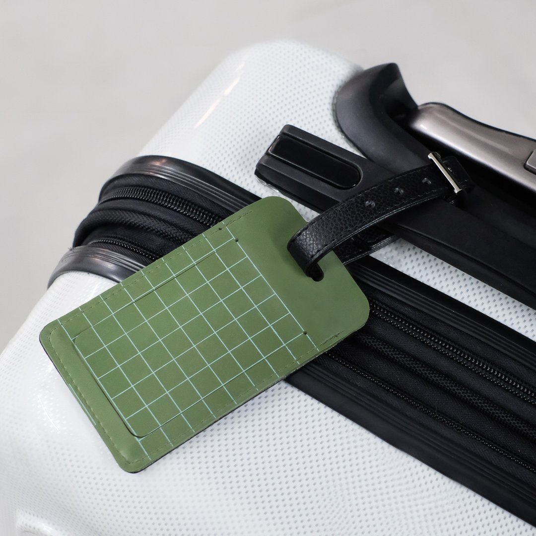 HOLI Luggage tag / Forest green black - 行李箱/行李箱保护套 - 橡胶 绿色