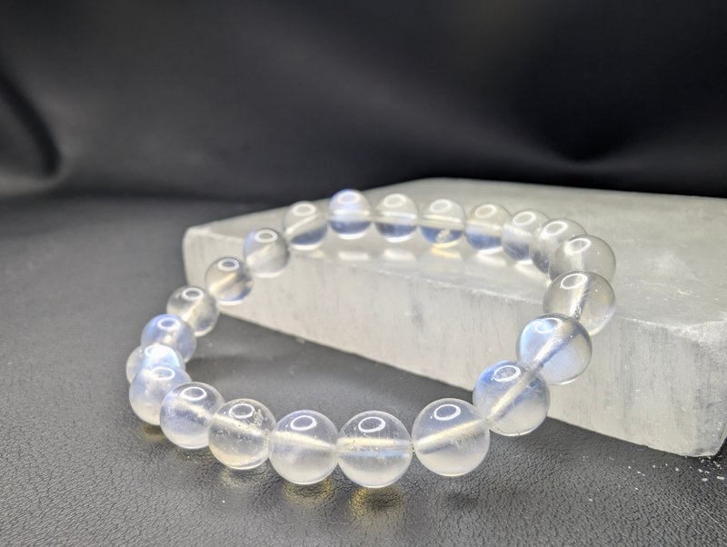 蓝月光石 Moonstone 手串 手链 天然水晶 8mm 水晶 - 手链/手环 - 水晶 