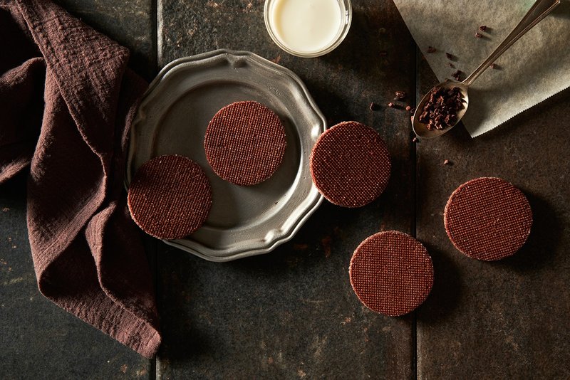 巧克力钻石饼干 (9入) - 手工饼干 - 新鲜食材 咖啡色