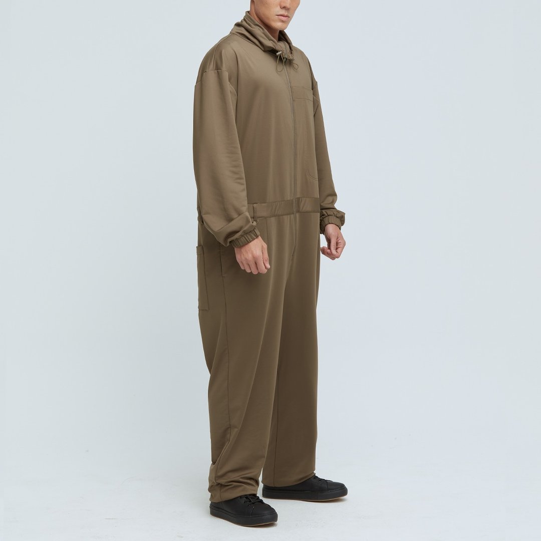 不可退换 /高领连身工装服-沥青 - 背带裤/连体裤 - 其他材质 绿色