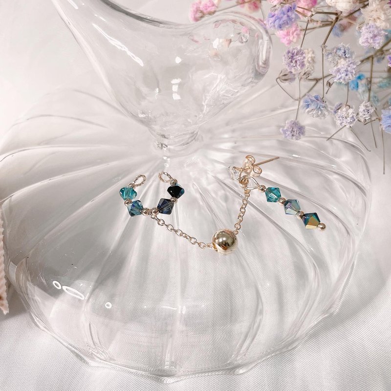 Swarovski Hestia 水晶耳骨夹 - 耳环/耳夹 - 水晶 