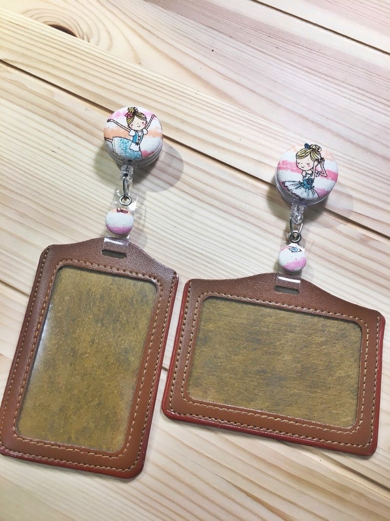 手作好礼 ALL PASS 跳舞女孩伸缩扣环 卡套 证件套卡夹 票卡夹 - 证件套/卡套 - 棉．麻 