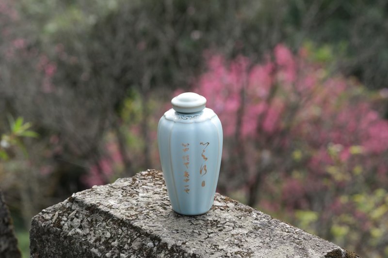 陶作坊│怀汝心之行酒瓶_粉青 - 酒杯/酒器 - 其他材质 绿色