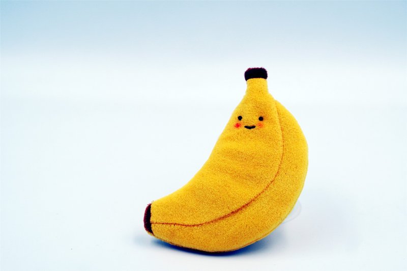 Bucute开心香蕉护身符.御守套.平安符袋/宝宝专用/手工制作/ - 满月礼盒 - 聚酯纤维 黄色