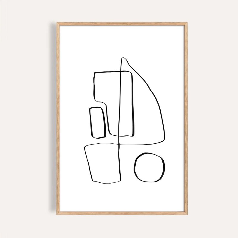线的语言 Lines in Motion / 抽象几何 线条艺术 客厅挂画 - 海报/装饰画/版画 - 纸 