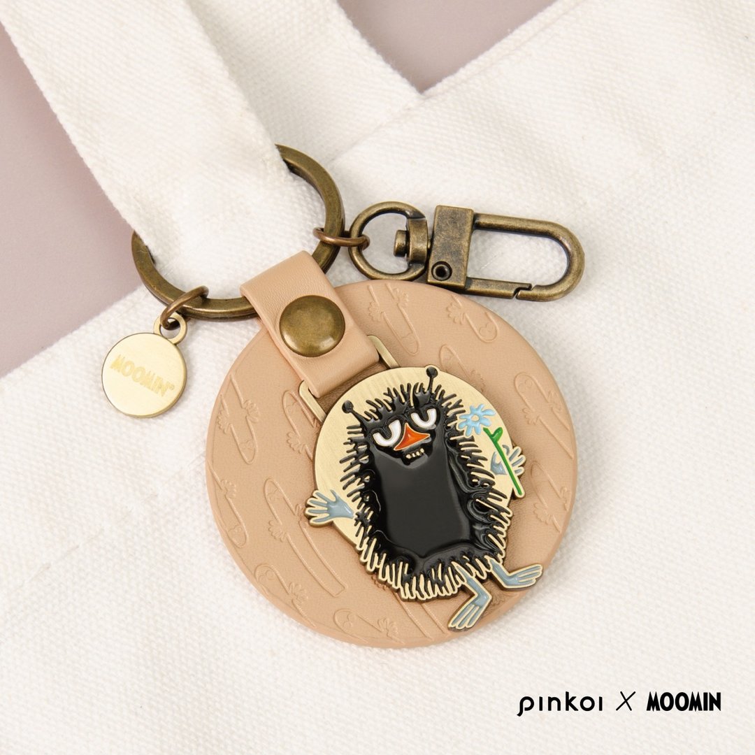 【Pinkoi x Moomin】质感皮革钥匙圈 / 史丁奇 Stinky - 钥匙链/钥匙包 - 纸 